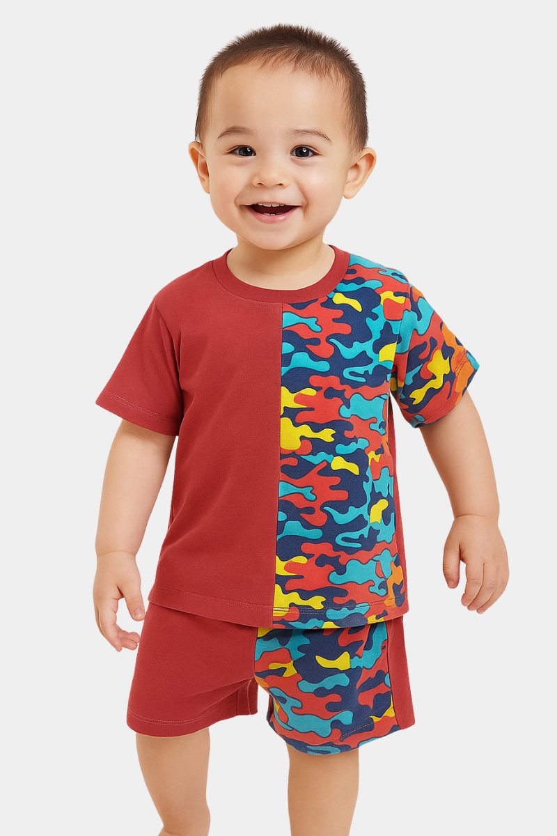 TODDLER BOYS CONTRAST TRACKSUIT - RED