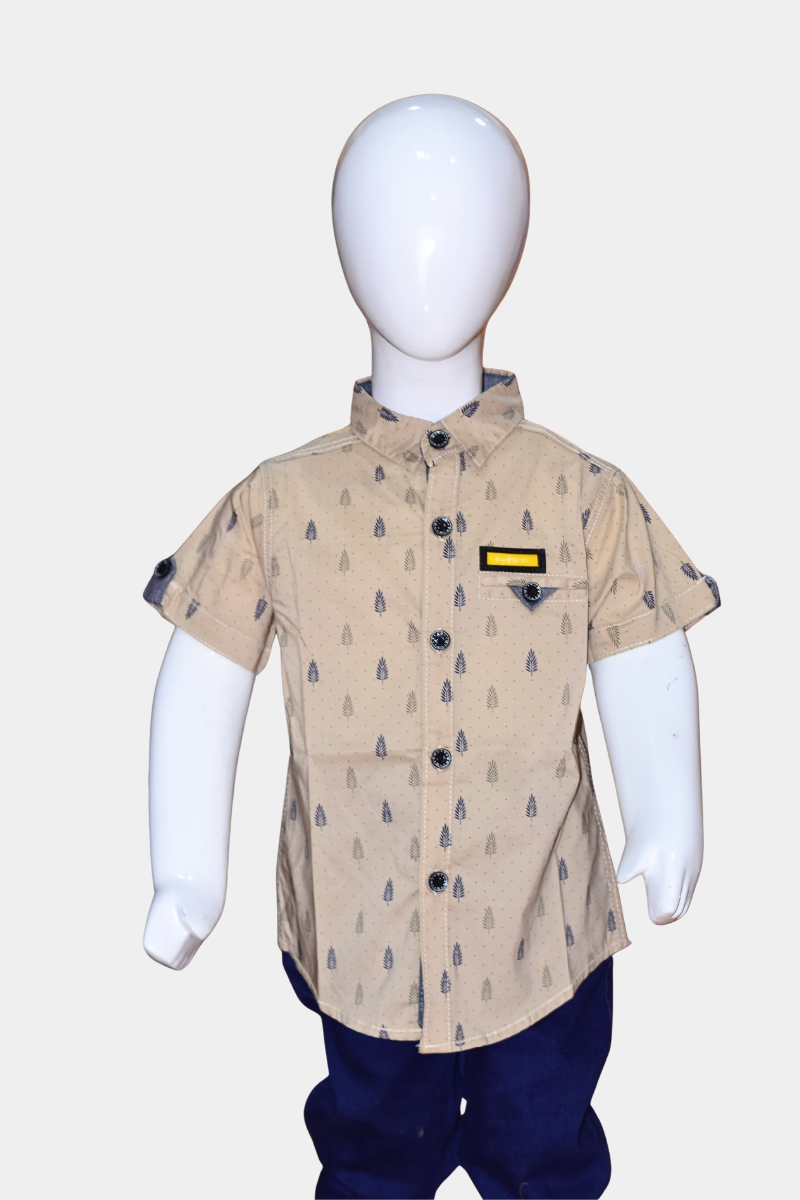 Boys' Adventure Print Cotton Shirt | Half Sleeve Casual & Stylish Kids Wear