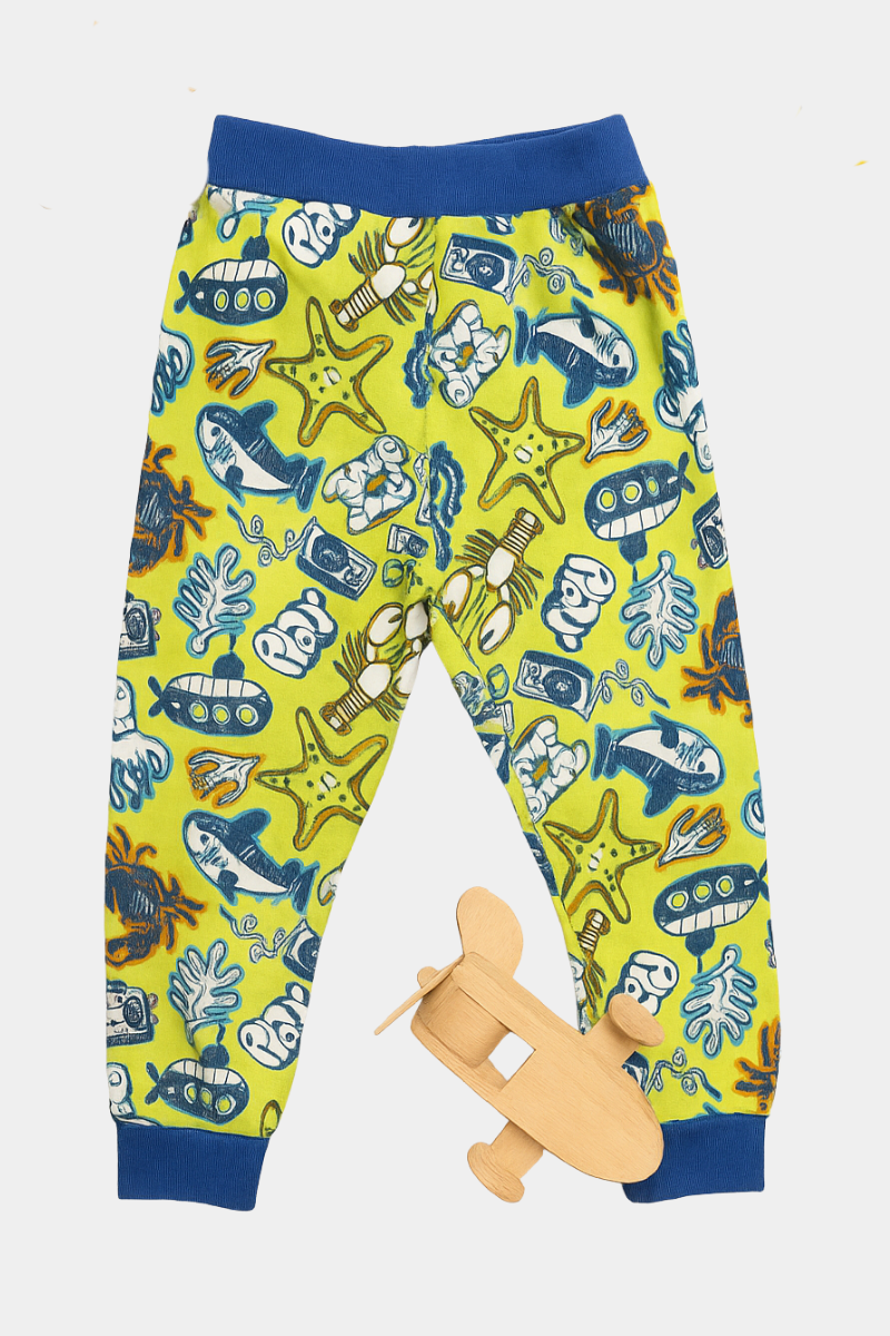 Kids' Graphic Print Joggers with Elastic Waist