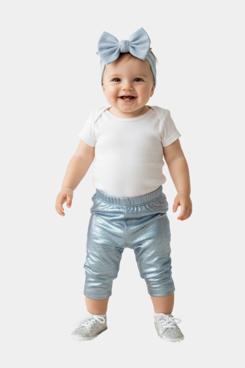 Sparkle & Shine Metallic Leggings for Baby Girls