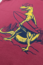 Red Dino Surfer Tank – Cool Waves & Cuter Roars