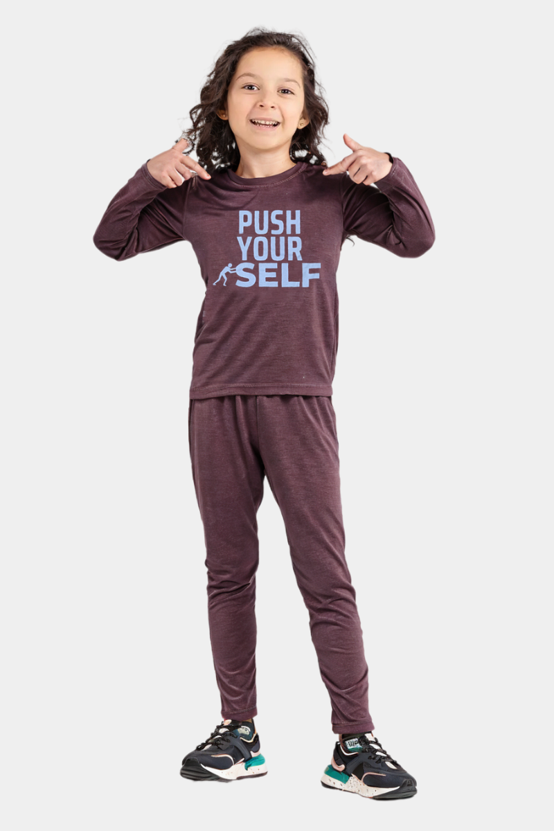 BOYS & GIRLS Lycra JERSEY PRINTED PUSH YOUR SELF - UNISEX