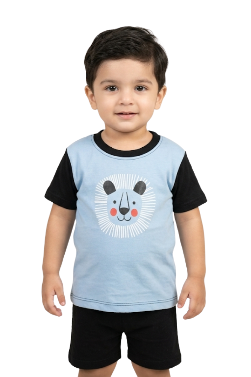 Infant Lion Print Two-Piece Play Set