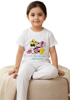 Girls' Disney Minnie Mouse Tee & Pajama Set