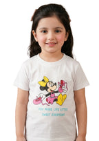Girls' Disney Minnie Mouse Tee & Pajama Set