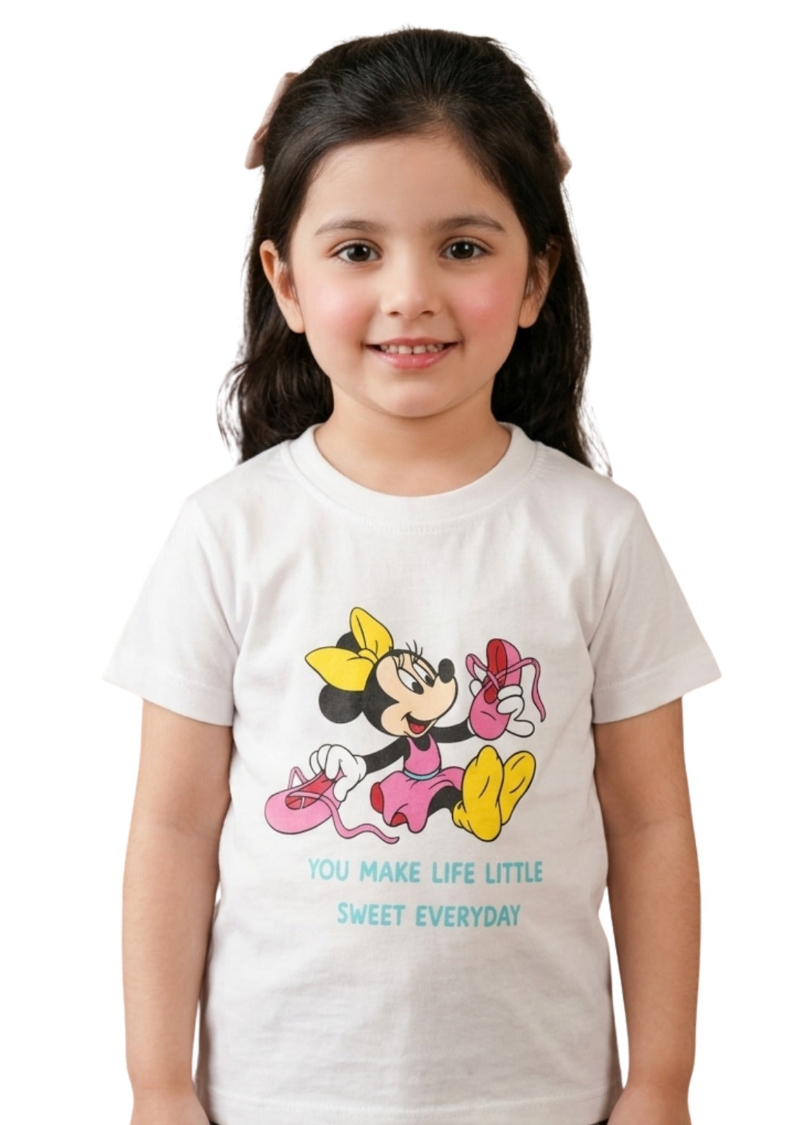 Girls' Disney Minnie Mouse Tee & Pajama Set
