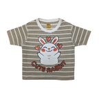 Cute Rabbit Striped Toddler T-Shirt – Adorable & Comfy
