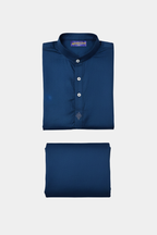 Boys' Elegant Navy Blue Embroidered Kameez Shalwar