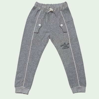 Boys TRENDY MULTI FLAP FLEECE Trouser - H.GRAY