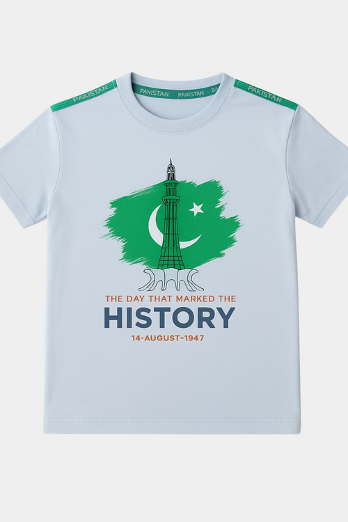 14 August Minar-e-Pakistan Kids T-Shirt – The Day That Marked History" (Unisex)