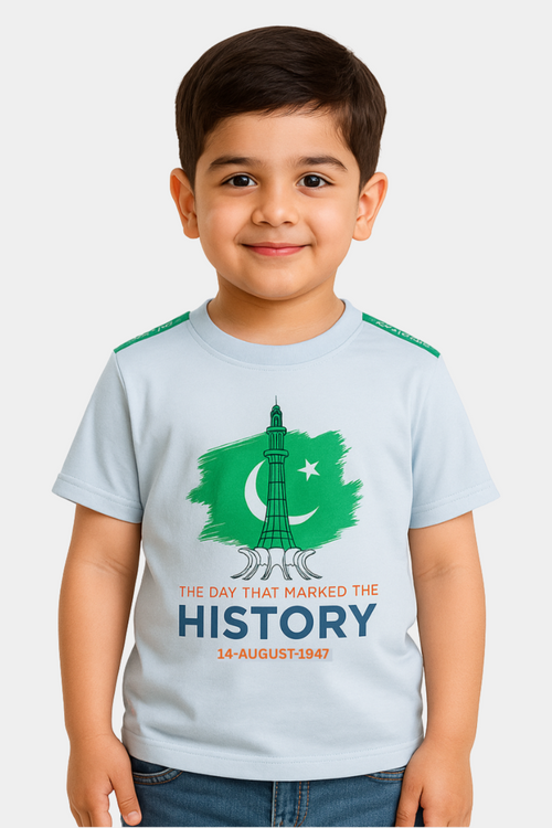 14 August Minar-e-Pakistan Kids T-Shirt – The Day That Marked History" (Unisex)