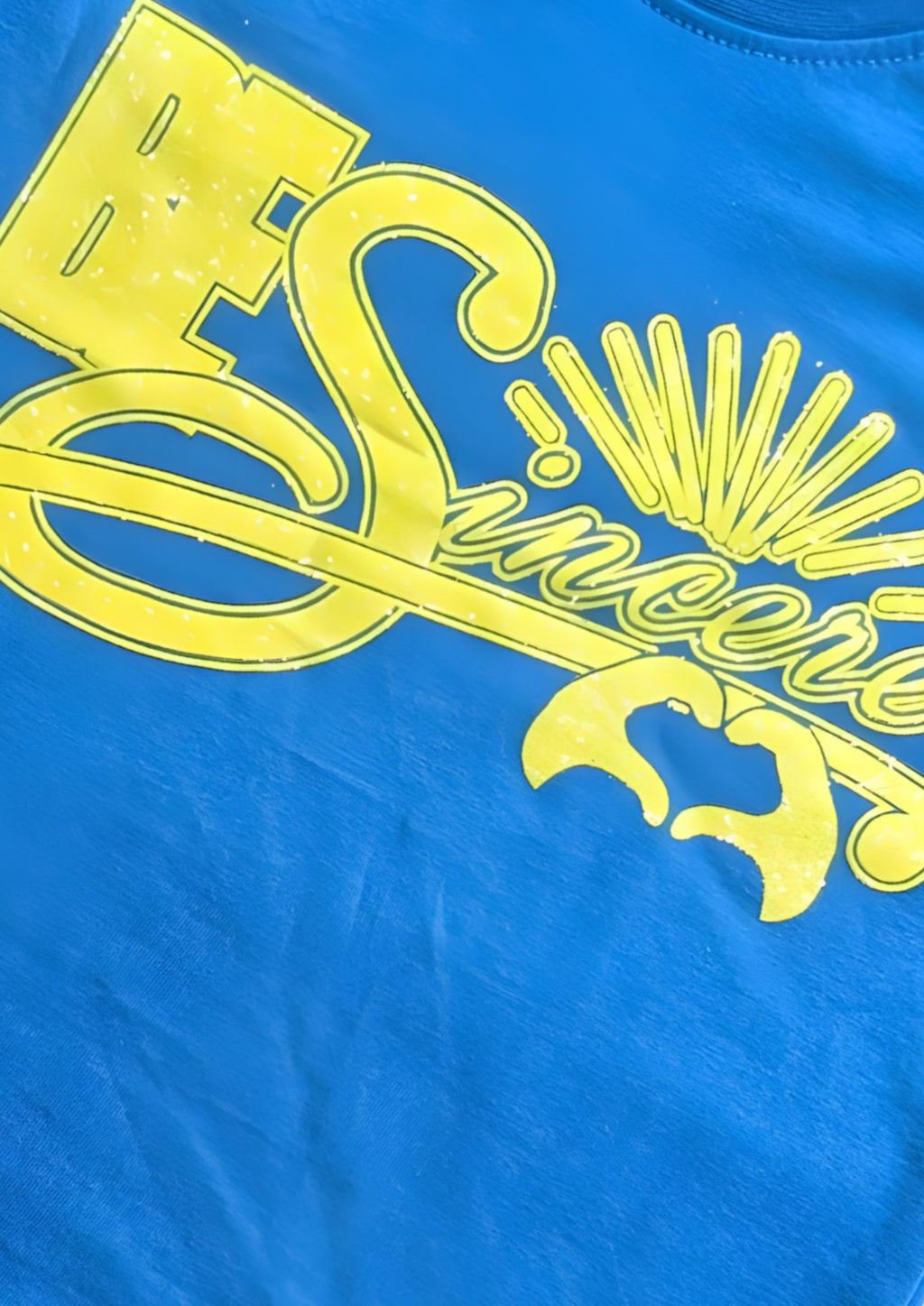 Kids' Unisex "Be Sincere" Blue Tee & Pajama Set
