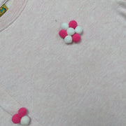 GIRLS FLEECE SWEATSHIRT - PINKISH