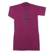 Stylish Maroon Kurta with Embroidered Neckline