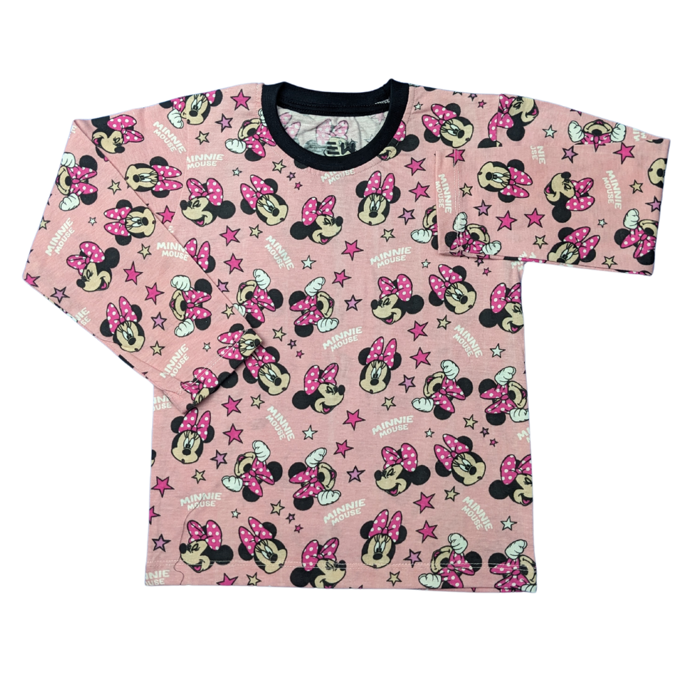 Adorable Minnie Mouse Printed Kids Pajama Set