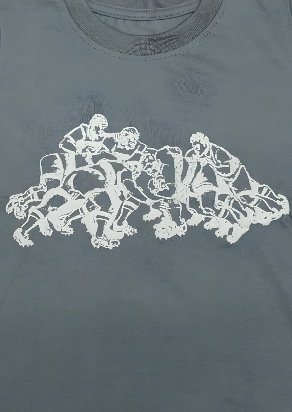 Boy's Grey Rugby Scrum Pajama Set