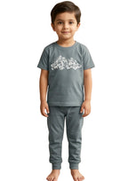 Boy's Grey Rugby Scrum Pajama Set
