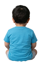 Kids "Sun Vibes" Dolphin Tee – Azure Blue