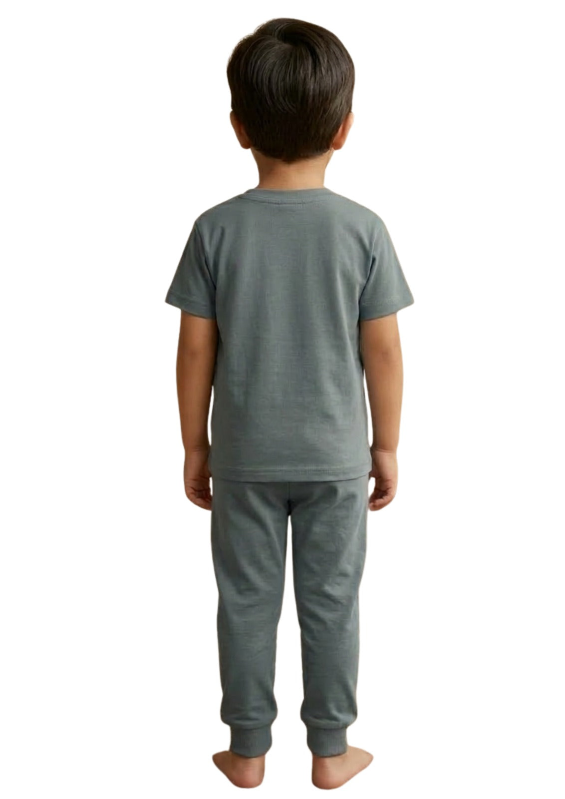 Boy's Grey Rugby Scrum Pajama Set