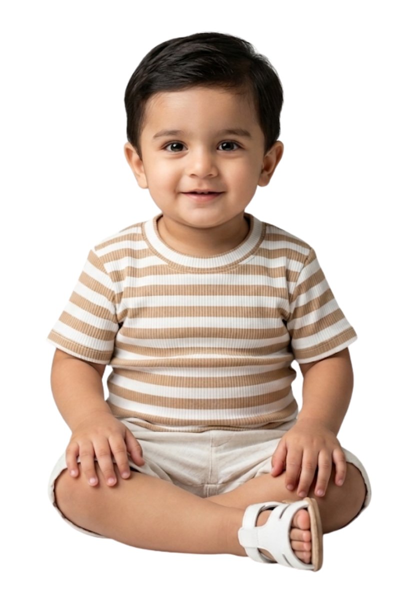 Coordinated Ribbed Cotton Play Set