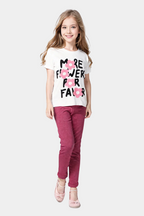 Girls "More Flowers for Favor" Graphic Tee