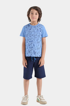 Boys' Doodle Print T-Shirt & Shorts Set