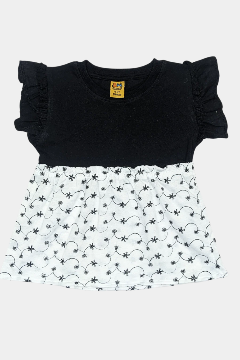 Floral Embroidered Toddler Girl Cotton Blend Summer Dress – Lightweight & Adorable