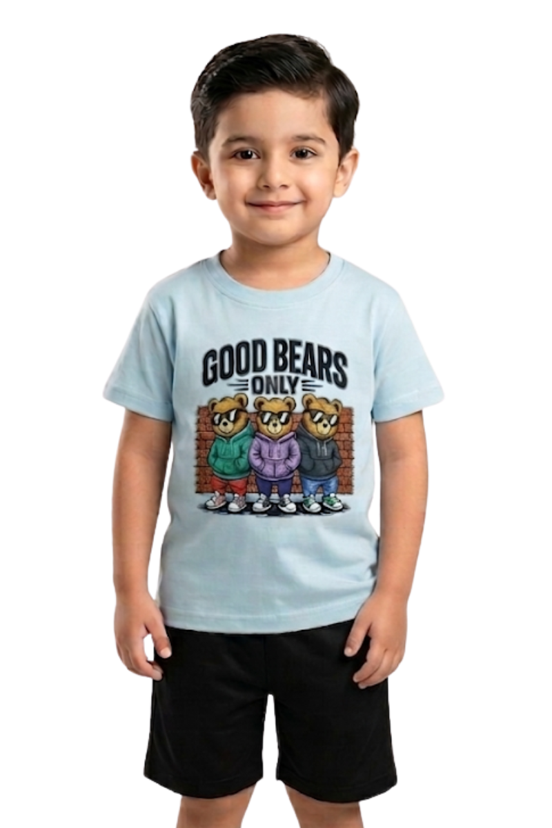 Boys "Good Bears Only" 2-Piece Summer Set