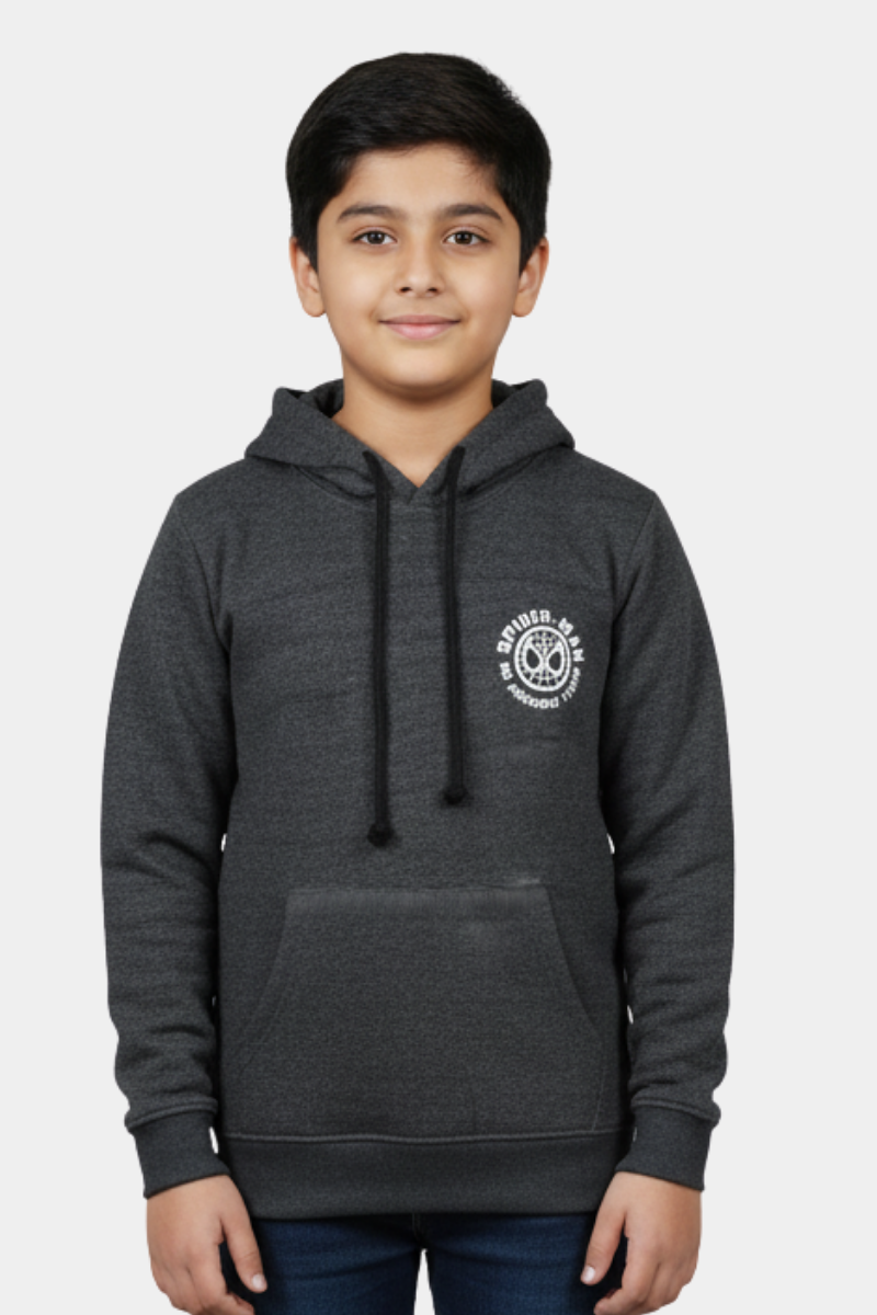 Kids' Spider-Man "Friendly Neighborhood" Dark Grey Hoodie