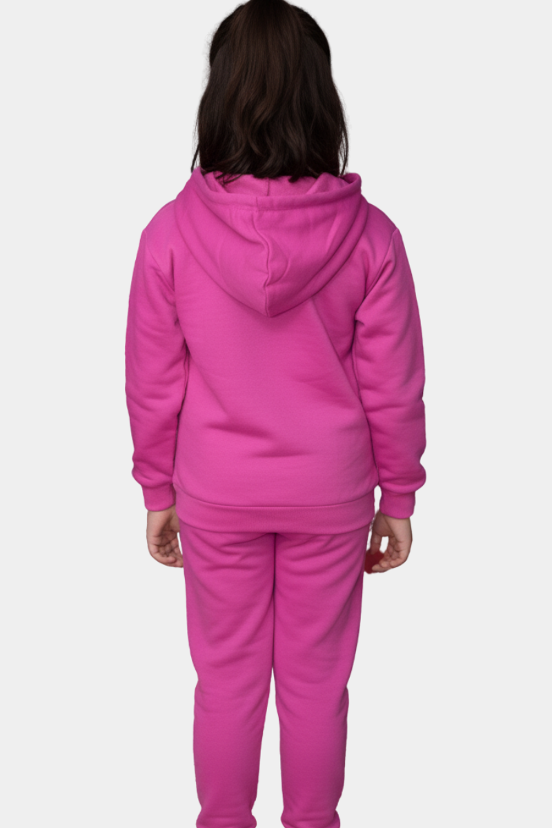 Cheerful Pink Doodle Kids' Tracksuit