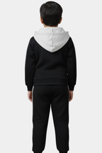 I ❤️ Mama & Baba" Kids' Black & White Tracksuit Set