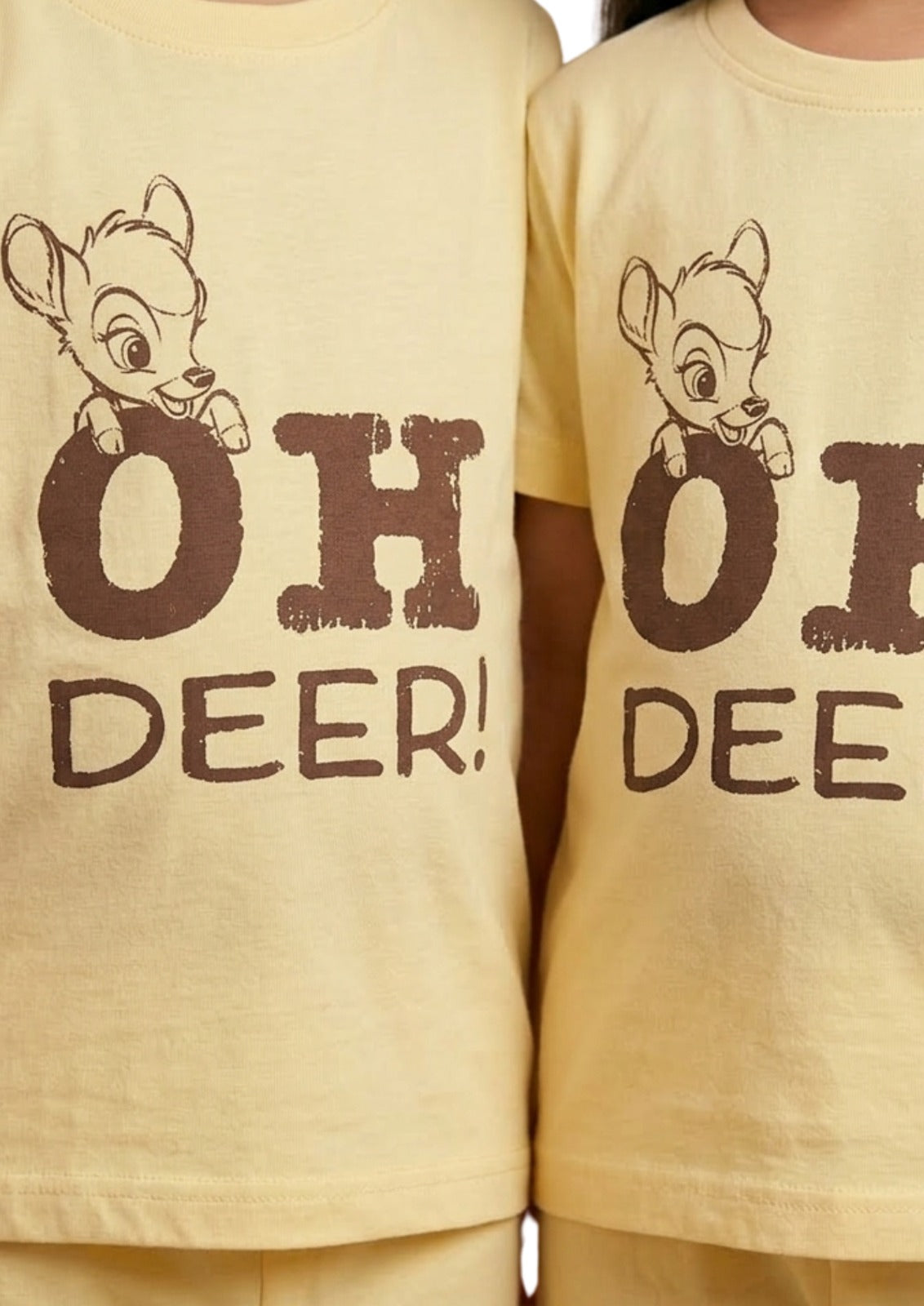 Kids' Unisex "Oh Deer!" Tee & Pajama Set