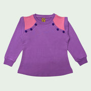 Baby Girls FASHIONABLE  SWEATSHIRT - L.PURPLE