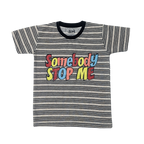 Somebody Stop Me" Striped Toddler Tee – Fun & Trendy Kids' Shirt