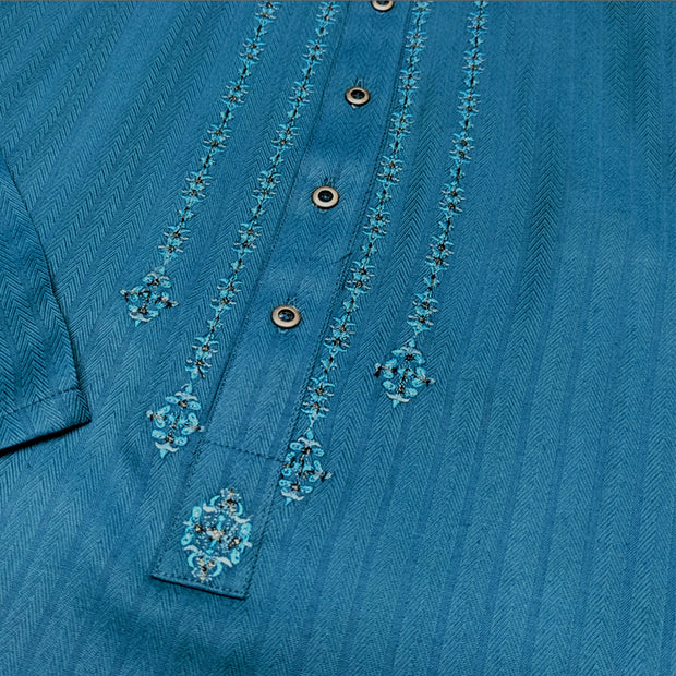 Velvour Boys Embroidered Kurta