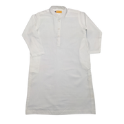 Elegant Kids' White Jubba – Traditional & Comfortable Islamic Wear