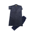 Stylish Boys' Navy Blue Kurta Pajama – Elegant & Comfortable Festive Wear!