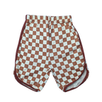 Kids Checkered Sleeveless Sando Set - Time to Dream Print