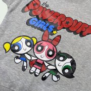 GIRLS PRINTED POWERPUFF FLEECE SWEATSHIRT - H.GRAY