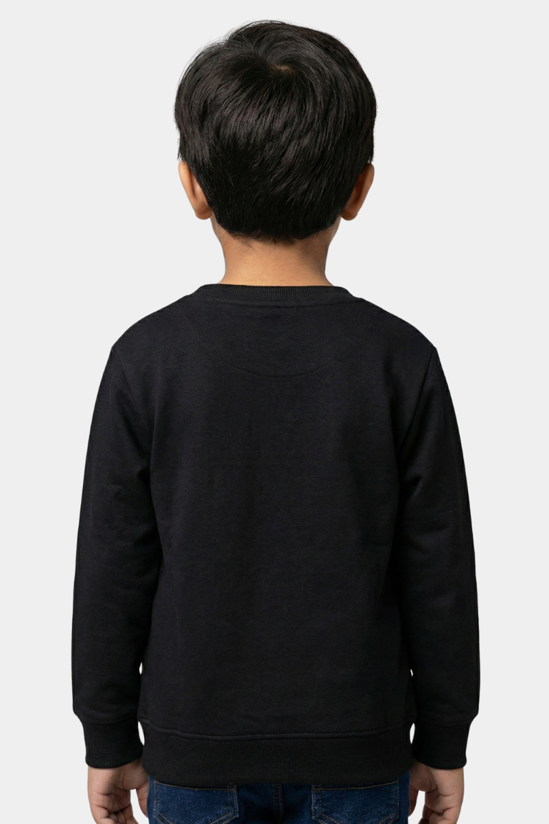 Marvel Spider-Man Black Crewneck Sweatshirt for Boys