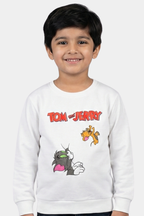 Tom & Jerry Classic Chase - Kids White Sweatshirt