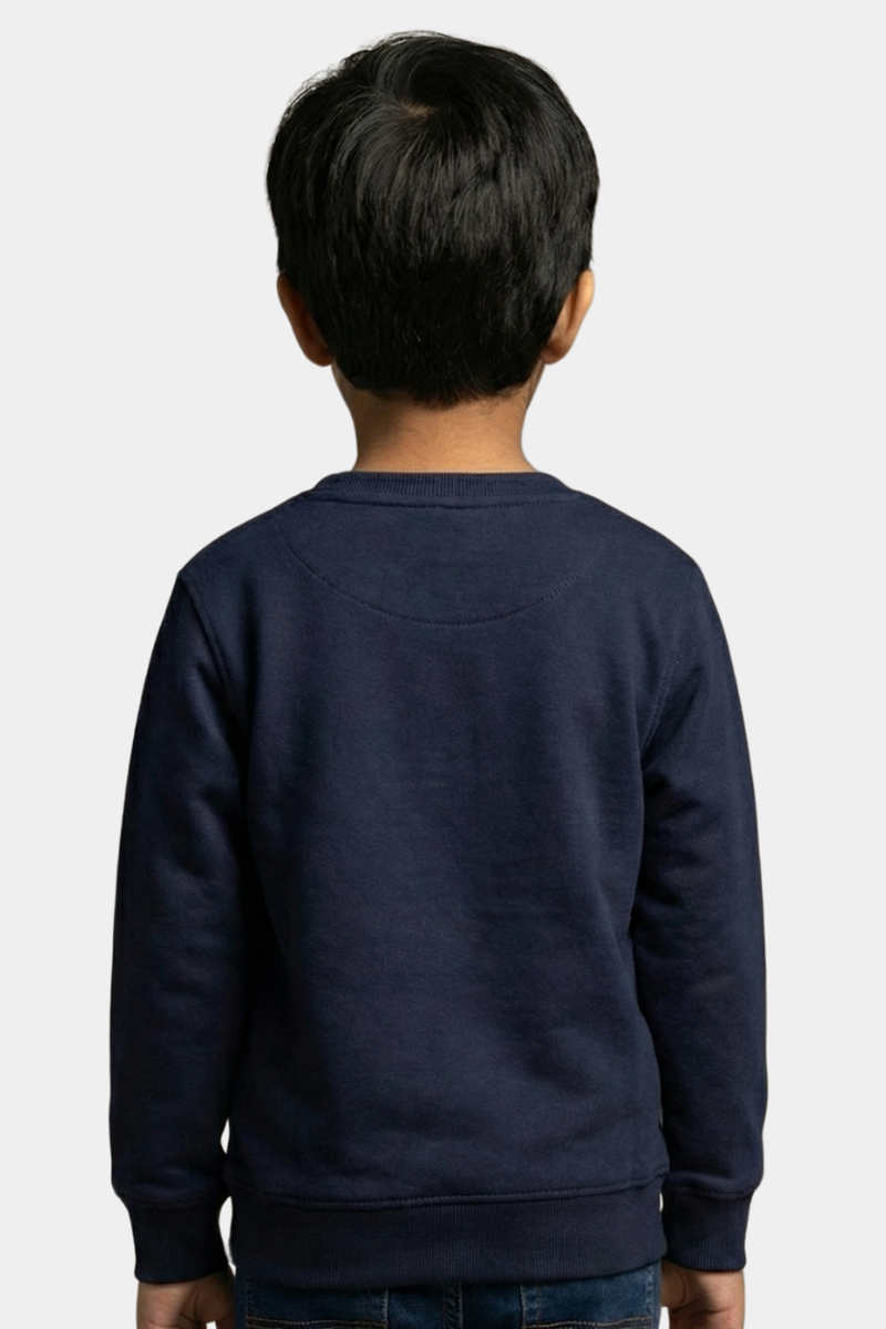 Boys Navy "Sonic Trio" Embroidered Sweatshirt