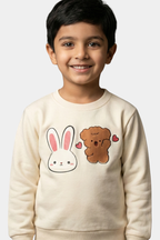Bunny & Bear Besties Cream Sweatshirt
