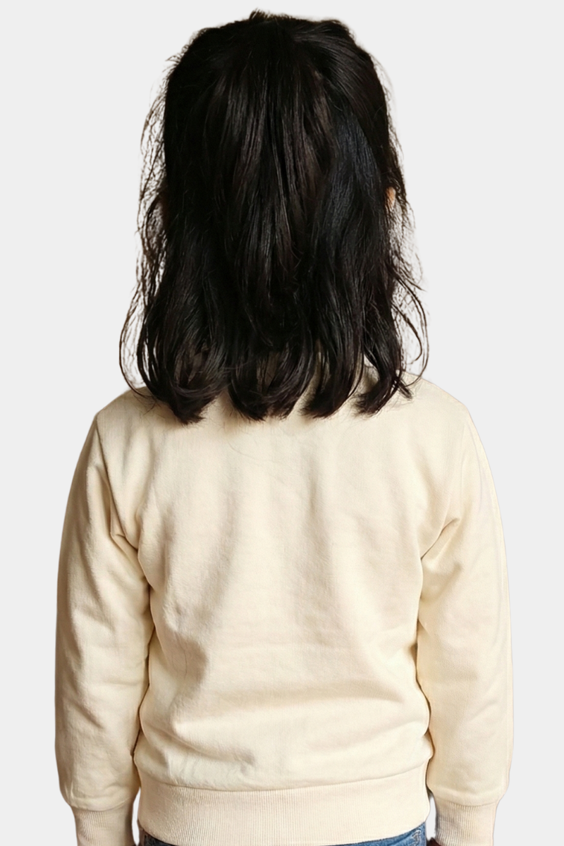 Playful Winking Kuromi Pullover - Ivory