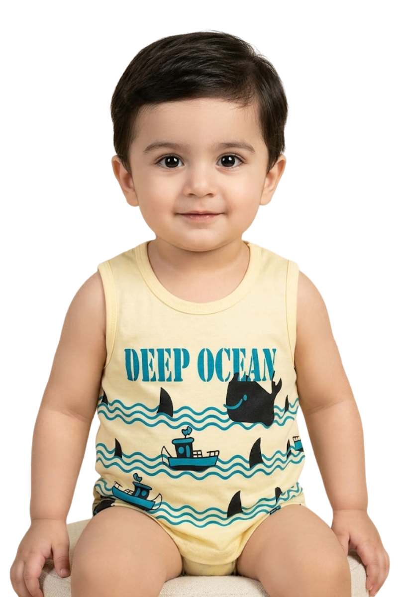 Boys' Emerald Henley Sando