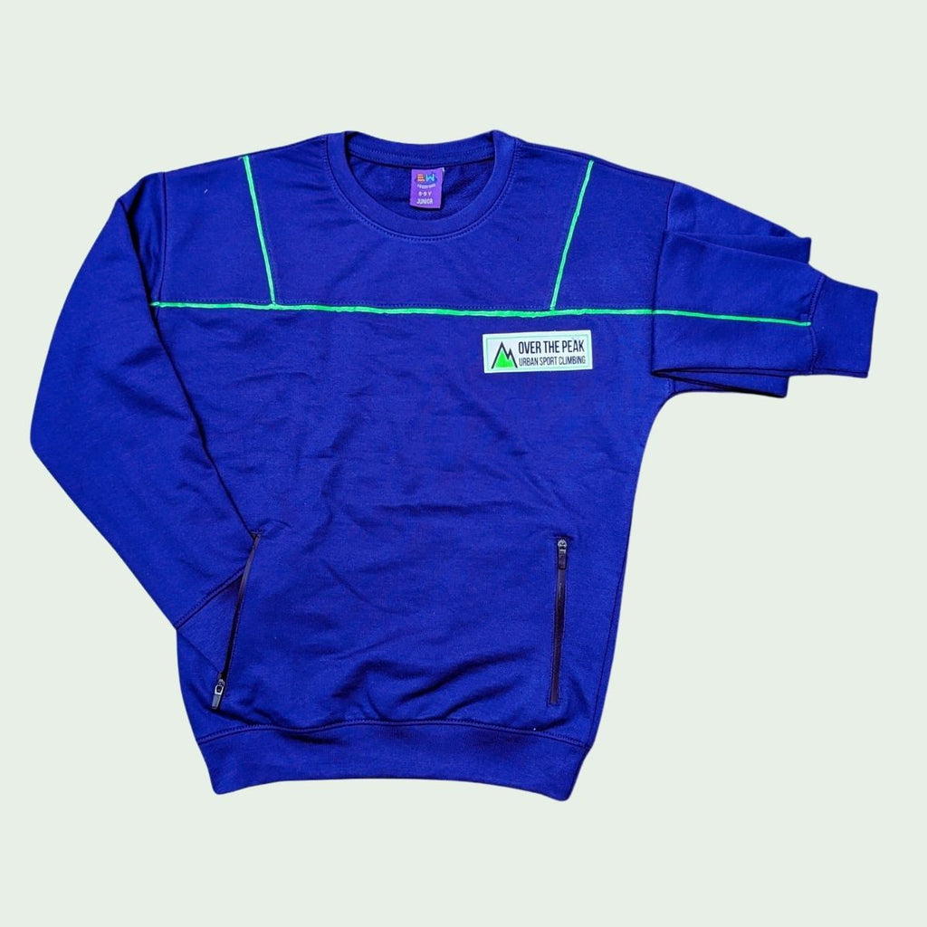 Conquer the Day: "Over The Peak" Adventure Sweatshirt for Kids