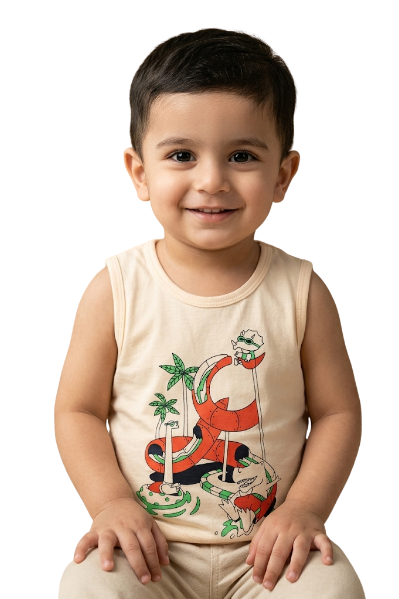 Little Dino’s Waterpark Summer Tank Top