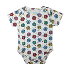 Colorful Floral Printed Baby Romper