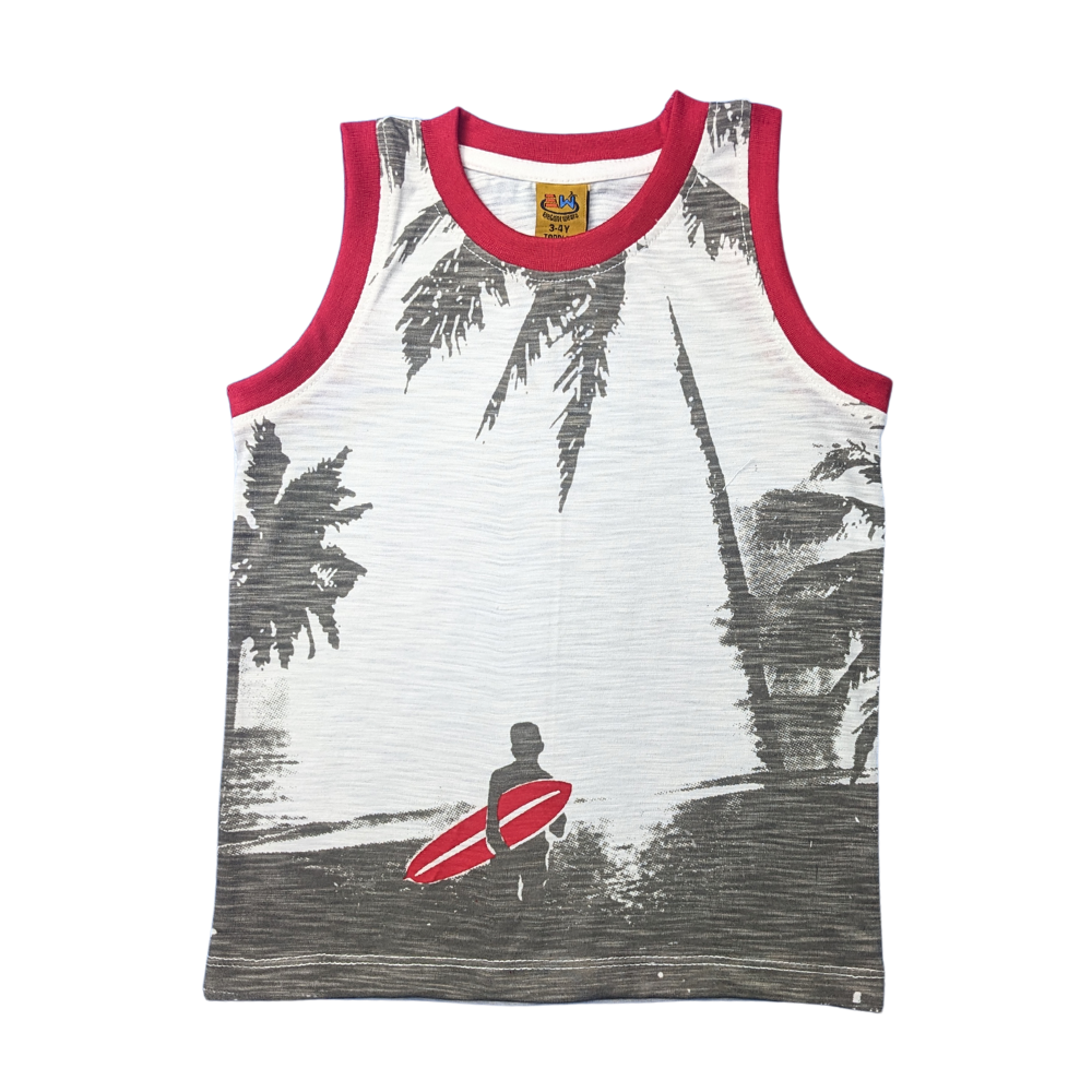 Surfer Dude Tank – Chill Waves & Toddler Vibes