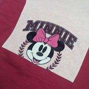 GIRLS PRINTED MINNIE FLEECE HOODIE - PINKISH